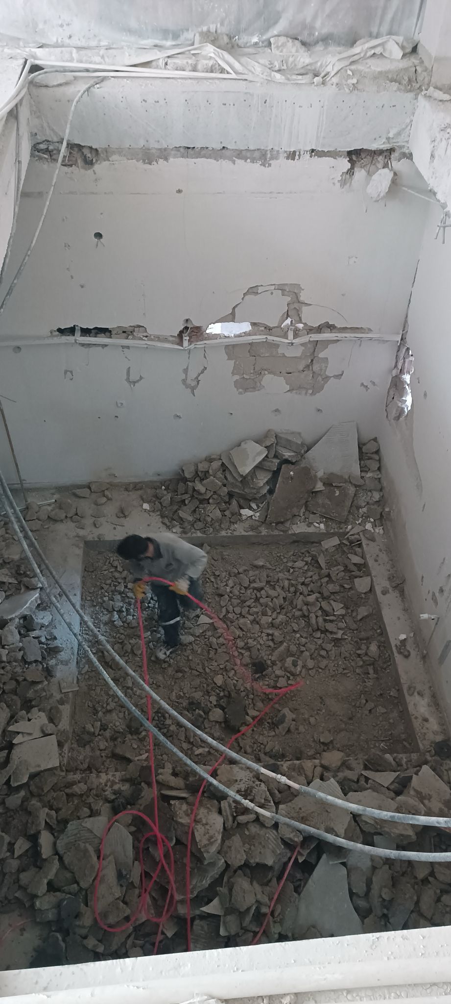 Beton kesim uygulaması